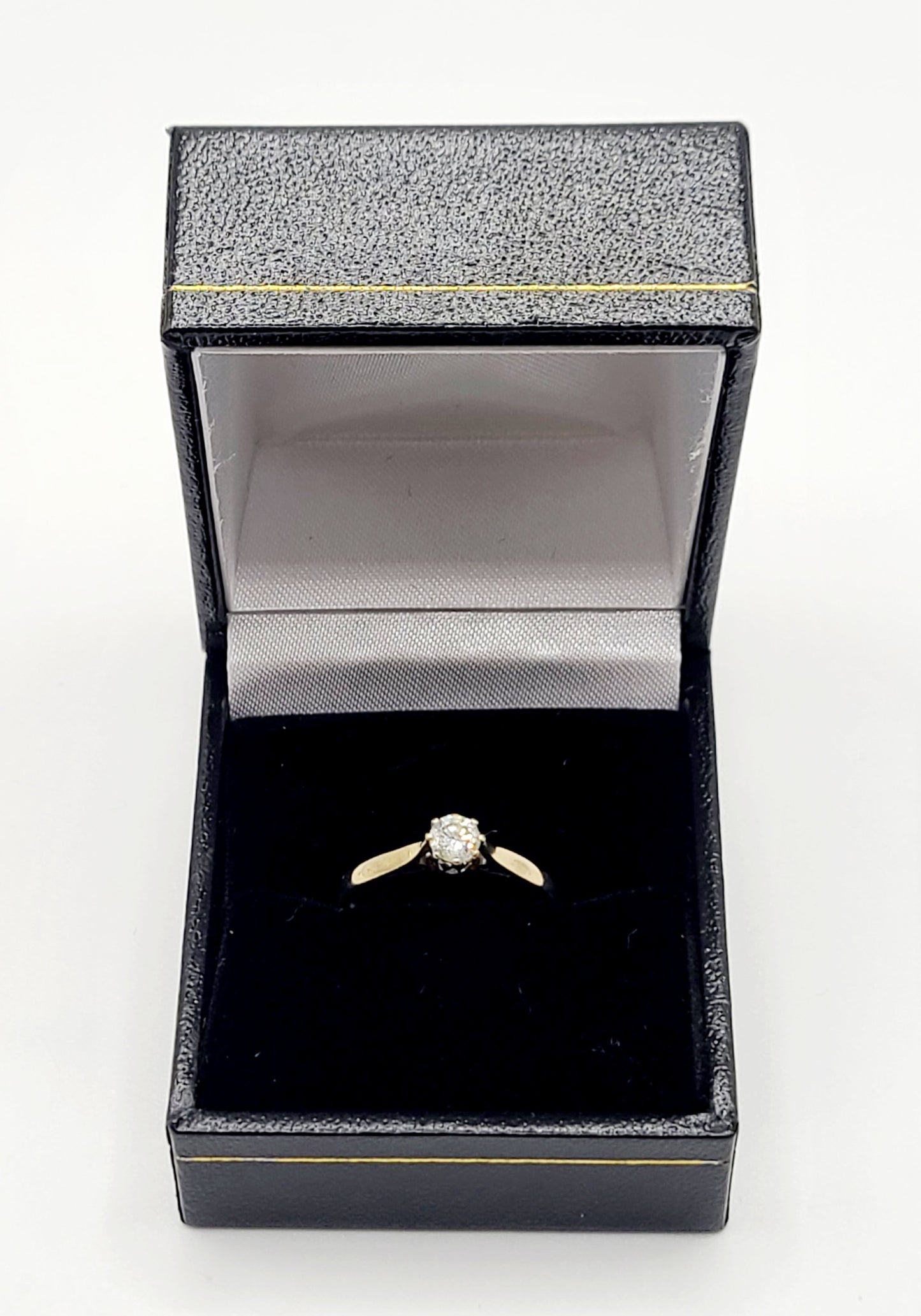 18ct Diamond Solitaire Ring London pre 1975