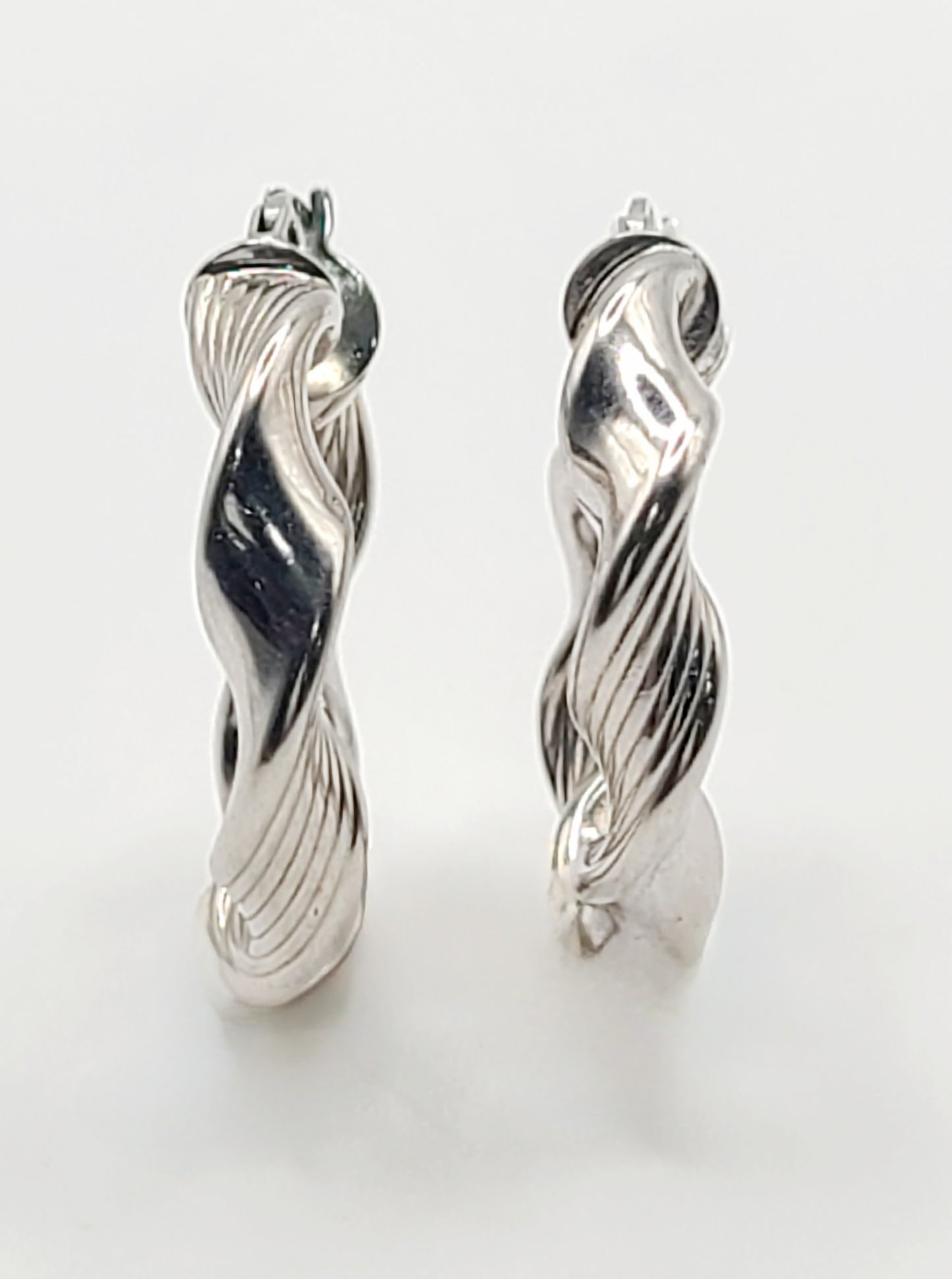 9ct White Gold Earrings