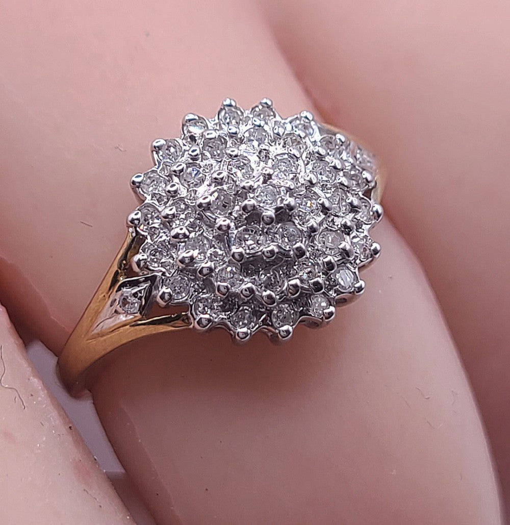 Diamond 0.25ct Cluster Ring (M)