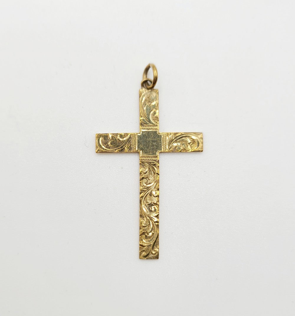 Large 9ct Gold Crucifix
