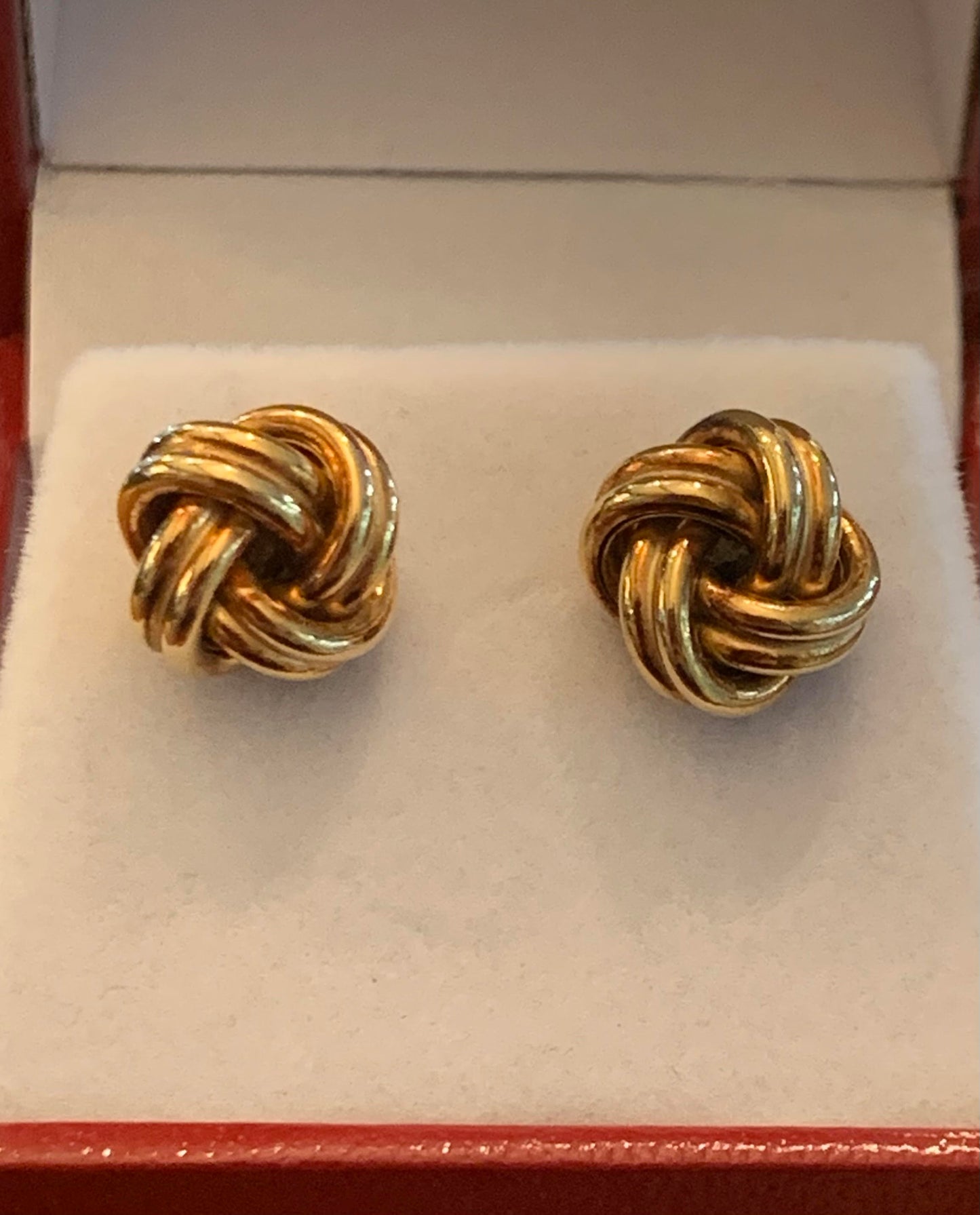 Pair of 9ct Gold Knot Earrings