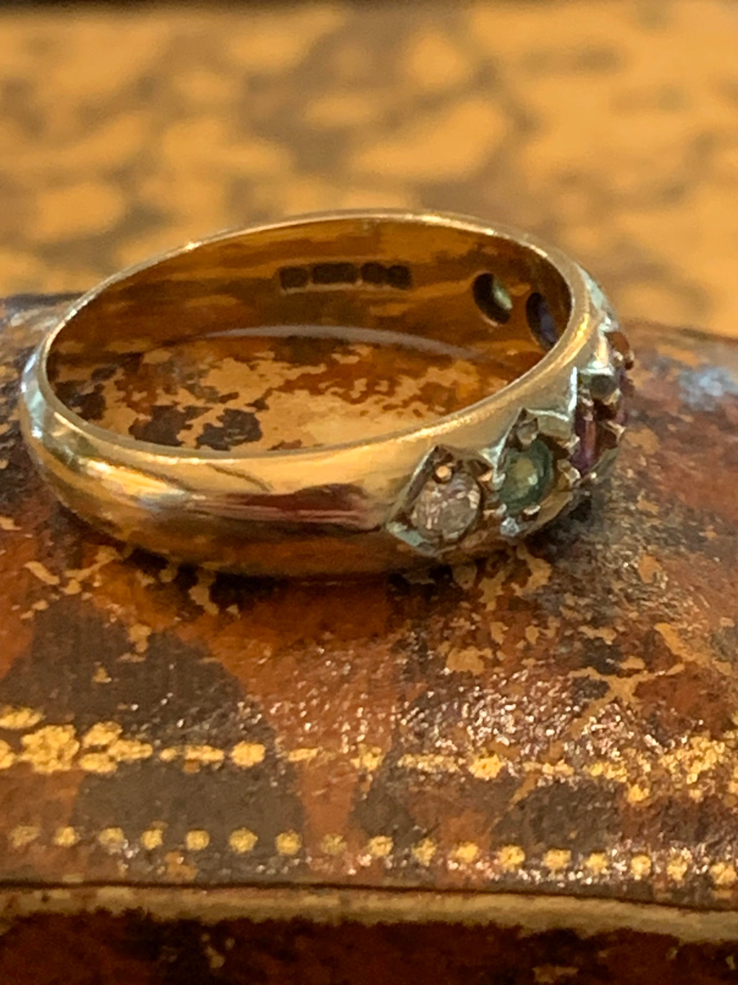 Antique Dearest Ring in 9ct Gold - Size O