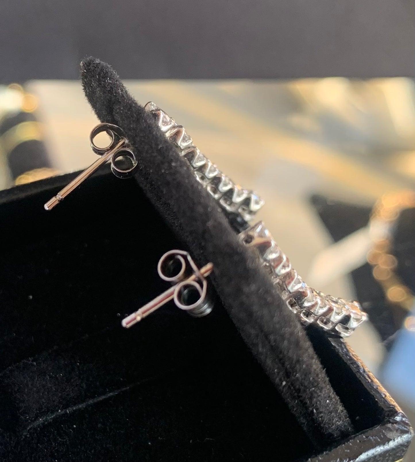 Exceptional Diamond Drop Earrings 18ct White Gold