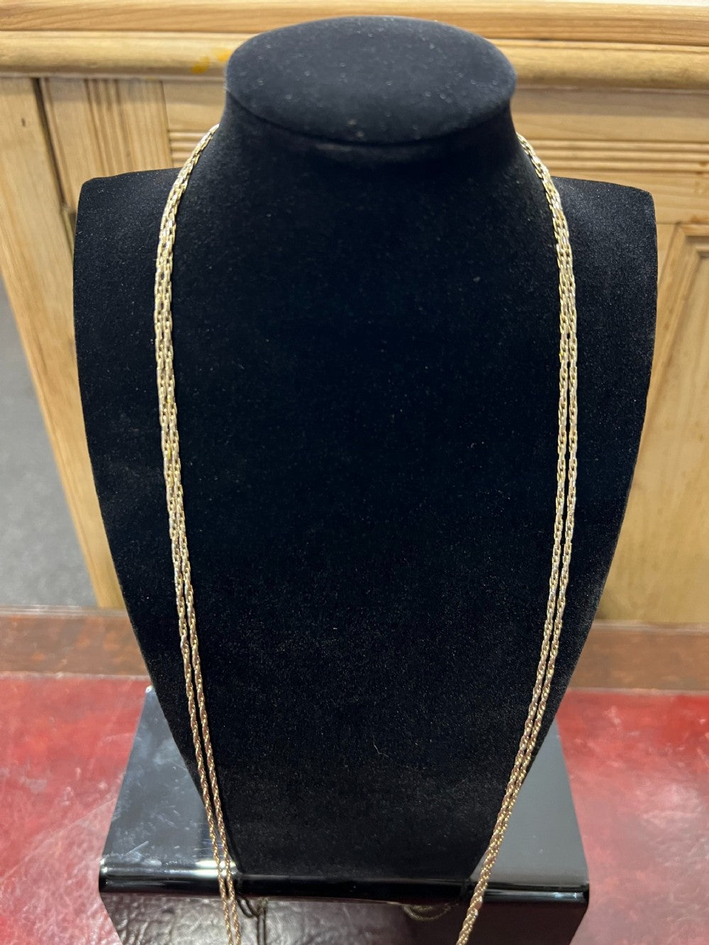 Dior Long 80" Gold Tone Rope Chain