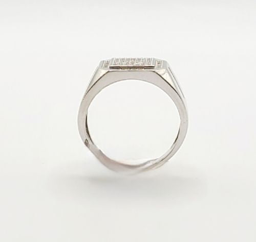 Silver CZ Signet Ring (U)