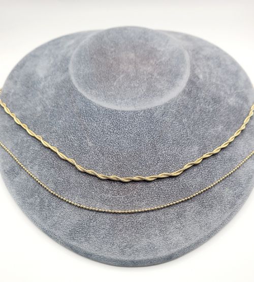 Napier Gold Plated Two Chain Necklace