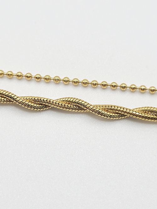 Napier Gold Plated Two Chain Necklace
