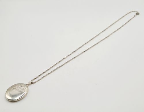 Sterling Silver Locket & Chain