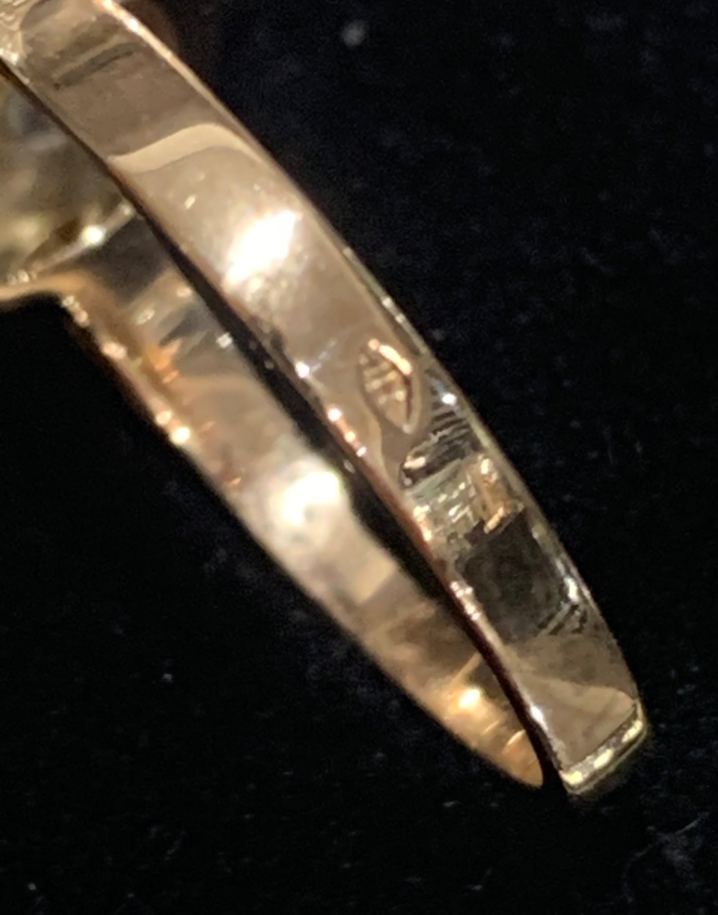 French Art Deco 18ct Gold Diamond Cluster Ring c1920's - Size O